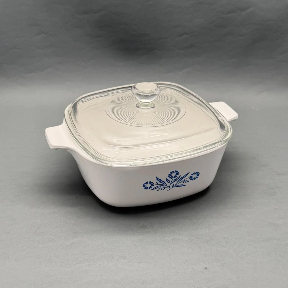 Vintage Corning Ware Blue Cornflower P-1 1/2-B 1.5 Qt Casserole w/ A-7-C Lid